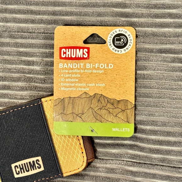 Chums Bandit unisex-adult Bi-Fold Polyester Wallet – NWT - Picture 2 of 7